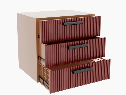 Kitchen Cabinet Front Set 3D Model