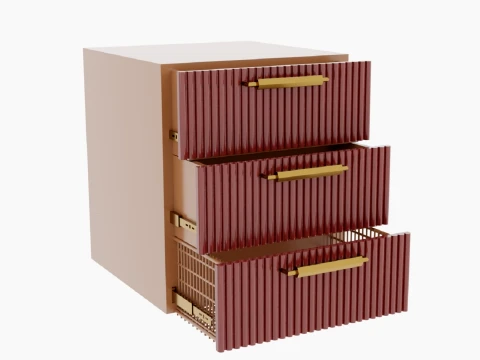 Kitchen Cabinet Front Set 3D Model