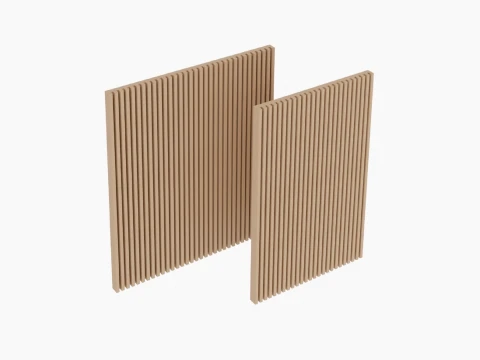 Cabinet Front Slat Set 3D Model