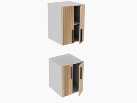 Cabinet Front Slat Set 3D Model