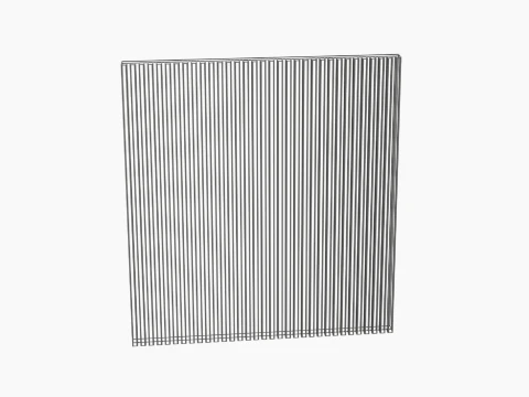 Cabinet Front Slat Set 3D Model