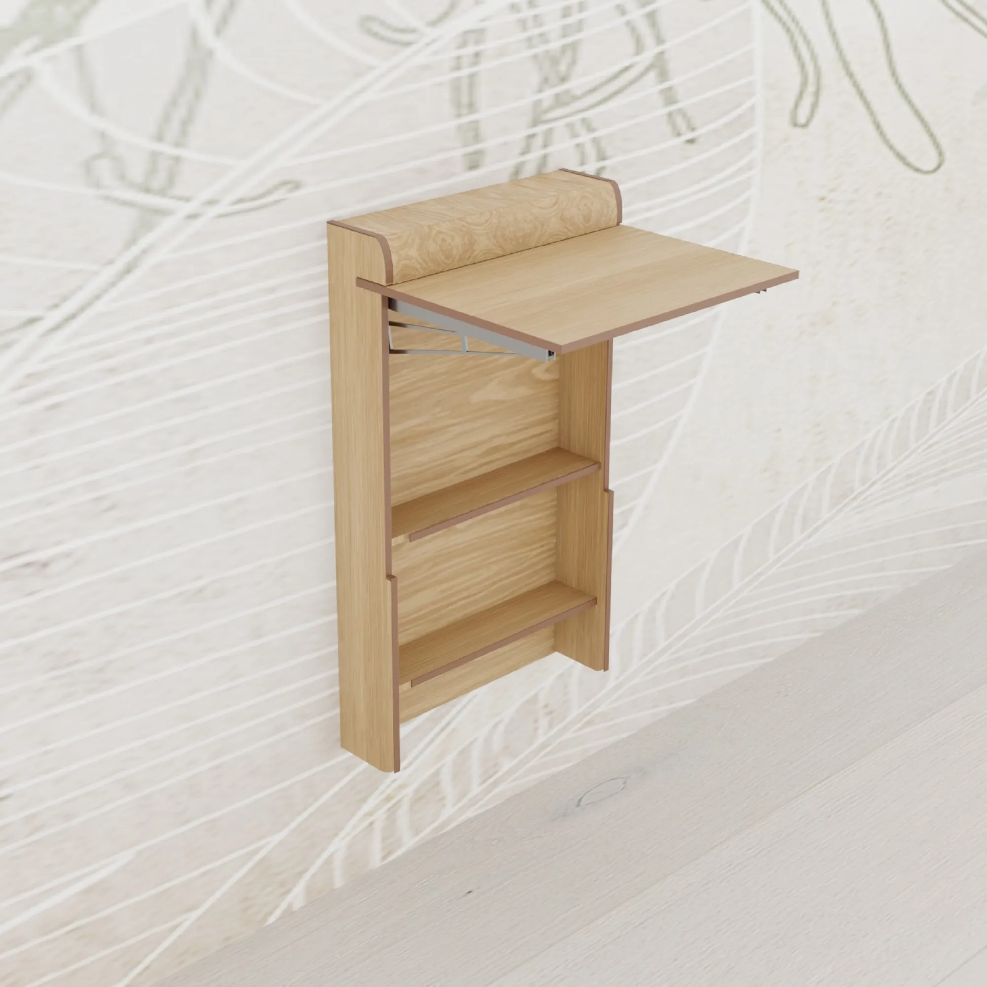 Folding Table 3D Model .c4d .max .obj .3ds .fbx .stl .blend 