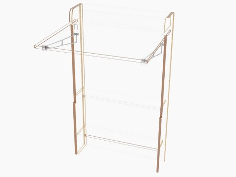 Folding Table 3D Model