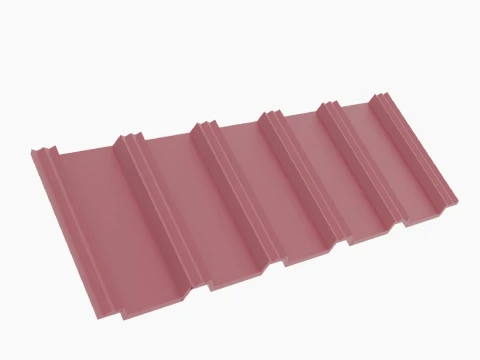 Roof Tile Polymer Egeria Set 3D Model