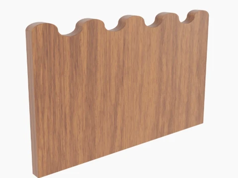 Başlık P&uuml;r&uuml;zs&uuml;z Kavisli &Ccedil;izgiler Seti 3D Model