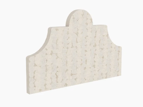 Headboard Curved Contour Set 3D Model