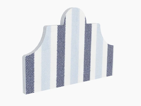 Headboard Curved Contour Set 3D Model
