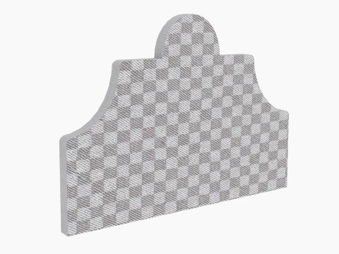 Headboard Curved Contour Set 3D Model