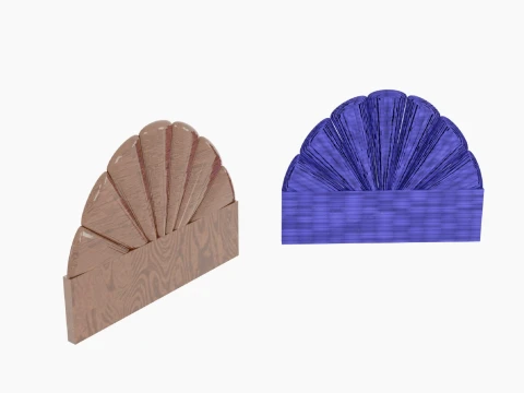 Set Kipas Kepala Tempat Tidur Model 3D
