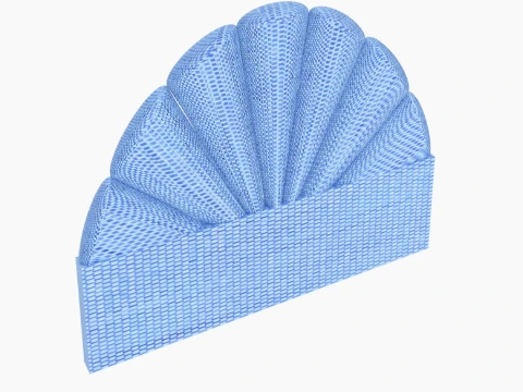 Headboard Bed Fan Set 3D Model