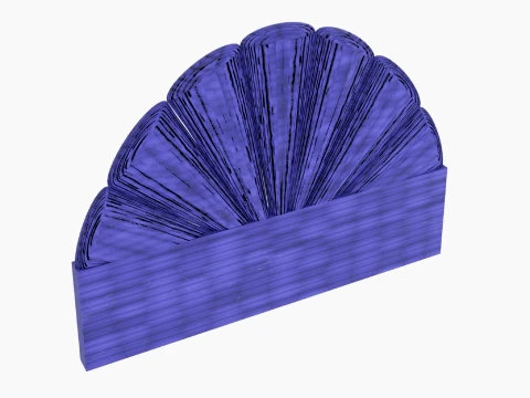 Headboard Bed Fan Set 3D Model