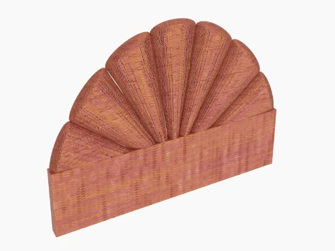 Headboard Bed Fan Set 3D Model