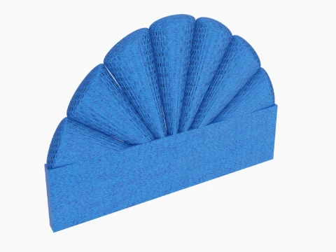 Headboard Bed Fan Set 3D Model