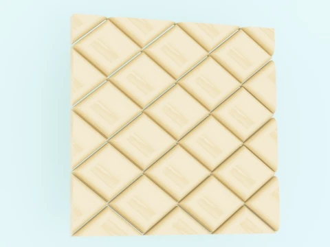 Wall Panel Diamond Pattern Set 3D Model
