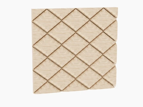Wall Panel Diamond Pattern Set 3D Model