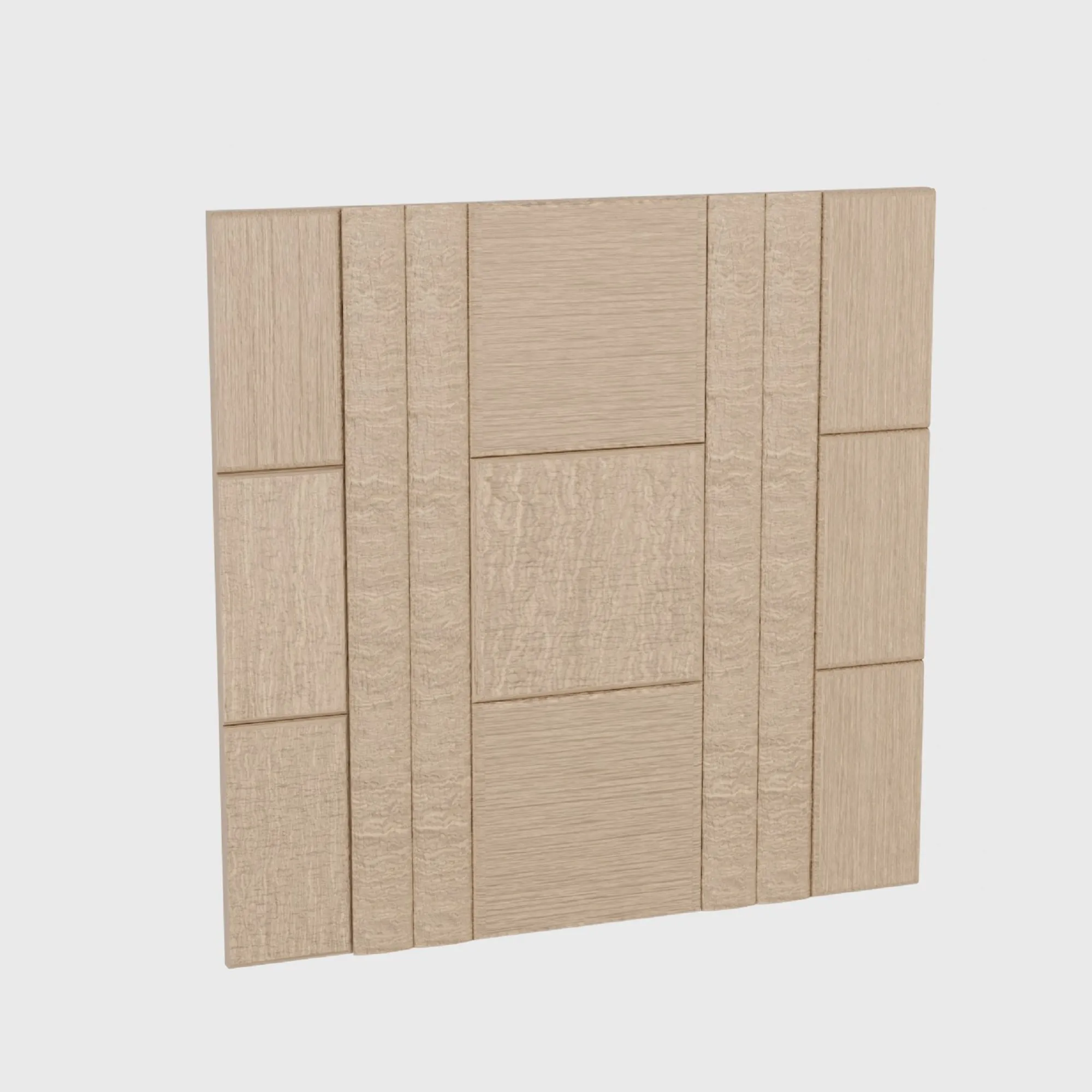 Decorative Wall Panel Multidirectional Elements 3D Model .c4d .max .obj .3ds .fbx .stl .blend 