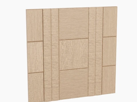 Wall Panel Multidirectional Elements 3D Model