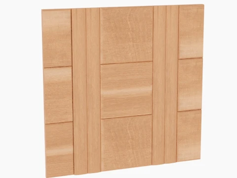 Decorative Wall Panel Multidirectional Elements 3D Model