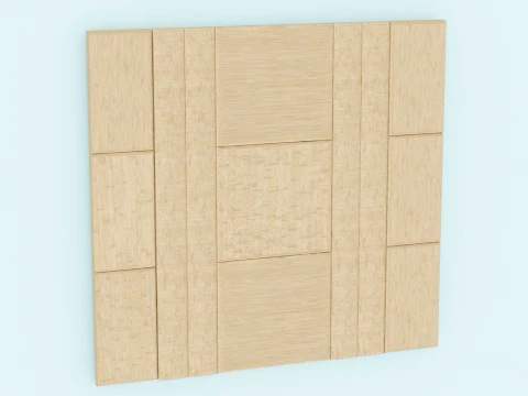 Decorative Wall Panel Multidirectional Elements 3D Model
