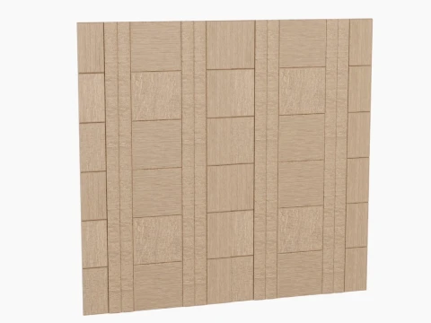 Decorative Wall Panel Multidirectional Elements 3D Model
