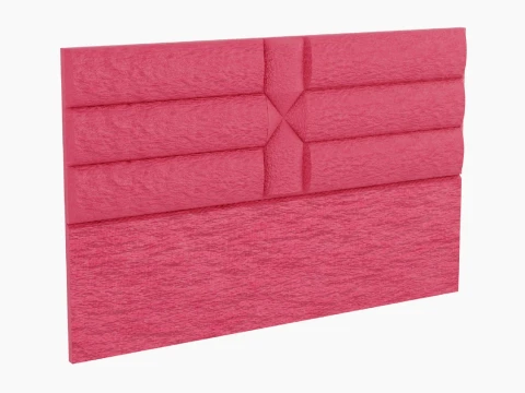 Upholstered Headboard Converging Rays Modelo 3D