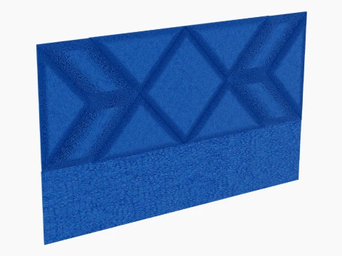 Upholstered Headboard Different Elements 3D 모델
