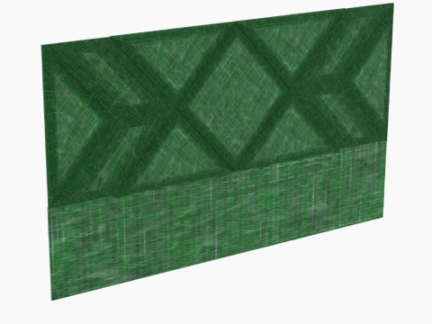 Upholstered Headboard Different Elements 3D Model