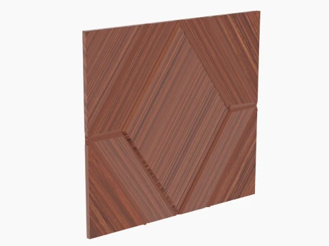 Decorative Wall Panel Different Elements 3D Model