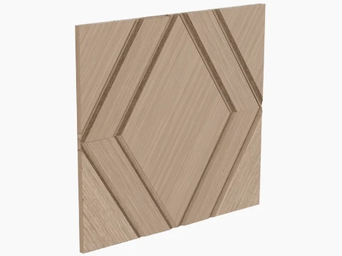 Decorative Wall Panel Different Elements 3D Model