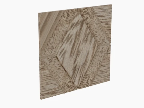 Decorative Wall Panel Different Elements 3D Model