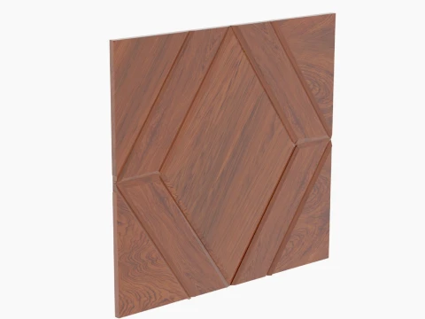 Decorative Wall Panel Different Elements 3D Model