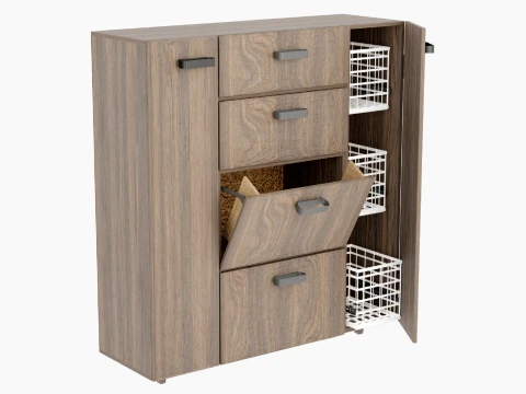 Shoe Cabinet Low Modelo 3D