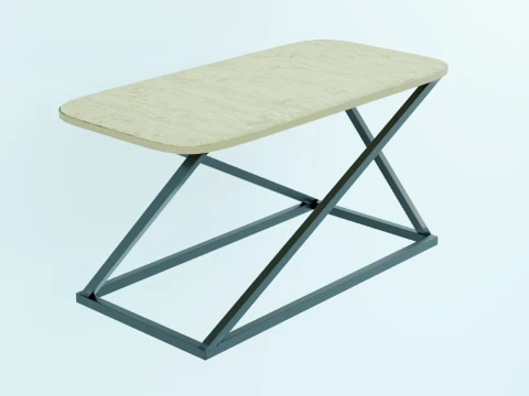 Coffee Table Broken Geometry 3Dモデル