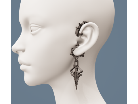 Earrings No Piercing Required Modello di stampa 3D