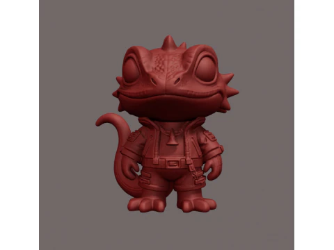 パンクトカゲ 3Dプリントモデル