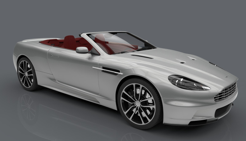 Aston Martin 3ds Max with Renders 3D Модель .c4d .max .obj .3ds .fbx .stl .blend 