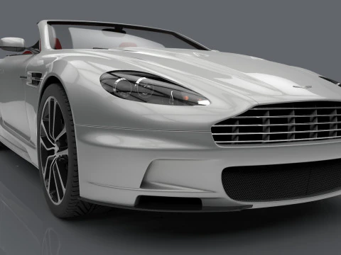 Aston Martin 3ds Max with Renders 3D Model