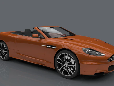 Aston Martin 3ds Max with Renders 3D Model