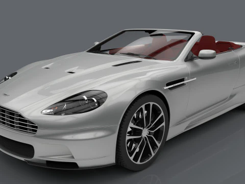 Aston Martin 3ds Max with Renders 3D Model