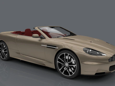 Aston Martin 3ds Max with Renders 3D Model