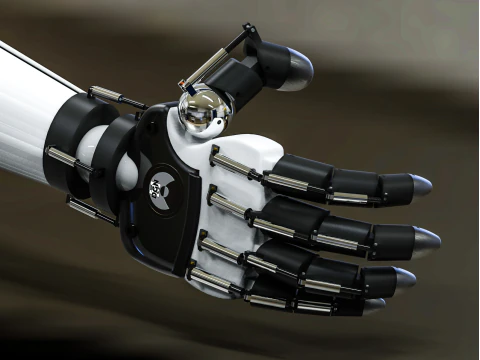 Robotic Hand STEP SLDPRT STL IGS STP ASSEM 3D Model