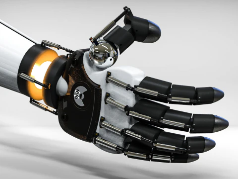 Robotic Hand STEP SLDPRT STL IGS STP ASSEM 3D Model