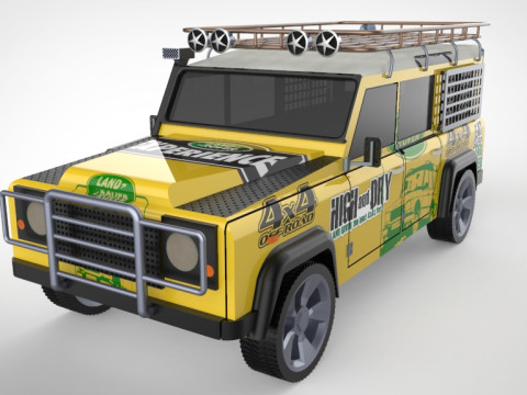 Land Rover Defender STL STEP Modelo 3D