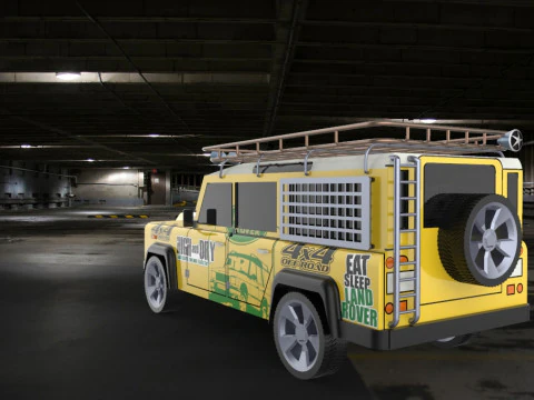 Land Rover Defender STL STEP 3D Model