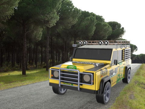 Land Rover Defender STL STEP Modelo 3D