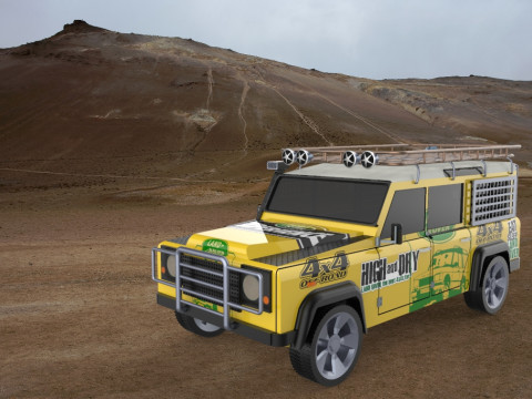 Land Rover Defender STL STEP Modelo 3D