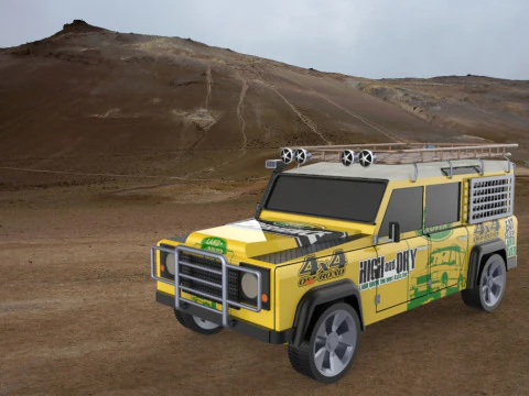 Land Rover Defender STL STEP 3D Model