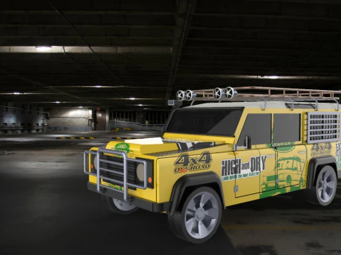 Land Rover Defender STL STEP 3D Model
