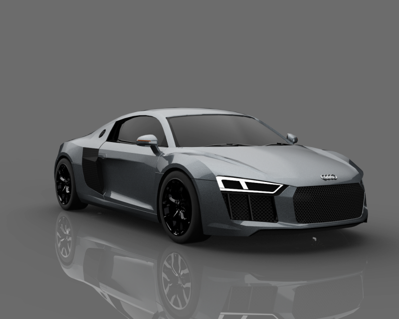 Audi R8 3ds Max 3D Model .c4d .max .obj .3ds .fbx .stl .blend 
