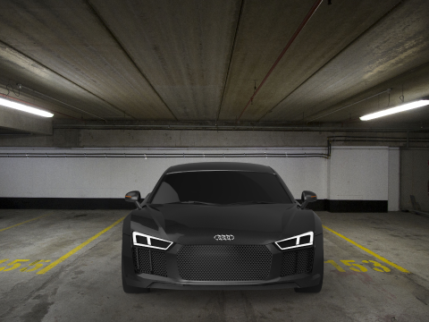 Audi R8 3ds Max 3D Model